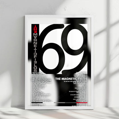 The Magnetic Fields "i" Album Cover Poster - with Complete Tracklist