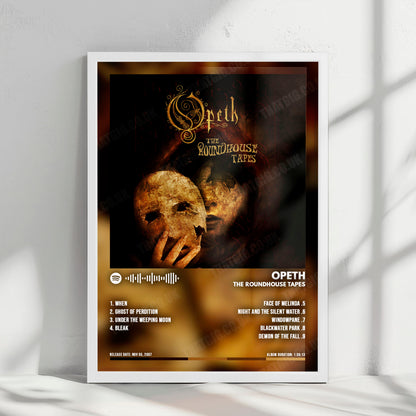 Opeth "The Roundhouse Tapes" Album Cover Poster - with Complete Tracklist