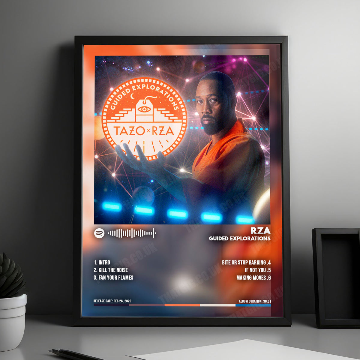 RZA "Guided Explorations" Album Cover Poster - with Complete Tracklist