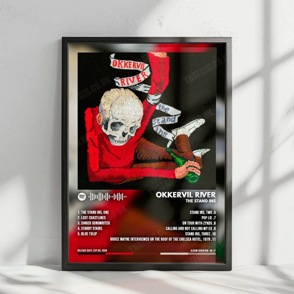 Okkervil River "The Stand Ins" Album Cover Poster - with Complete Tracklist