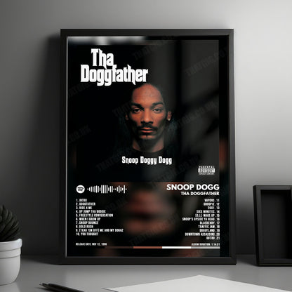 Snoop Dogg "Tha Doggfather" Album Cover Poster - with Complete Tracklist