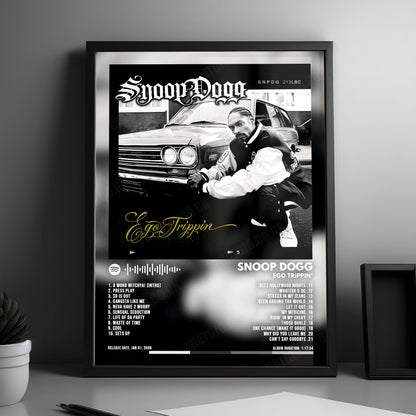 Snoop Dogg "Ego Trippin'" Album Cover Poster - with Complete Tracklist