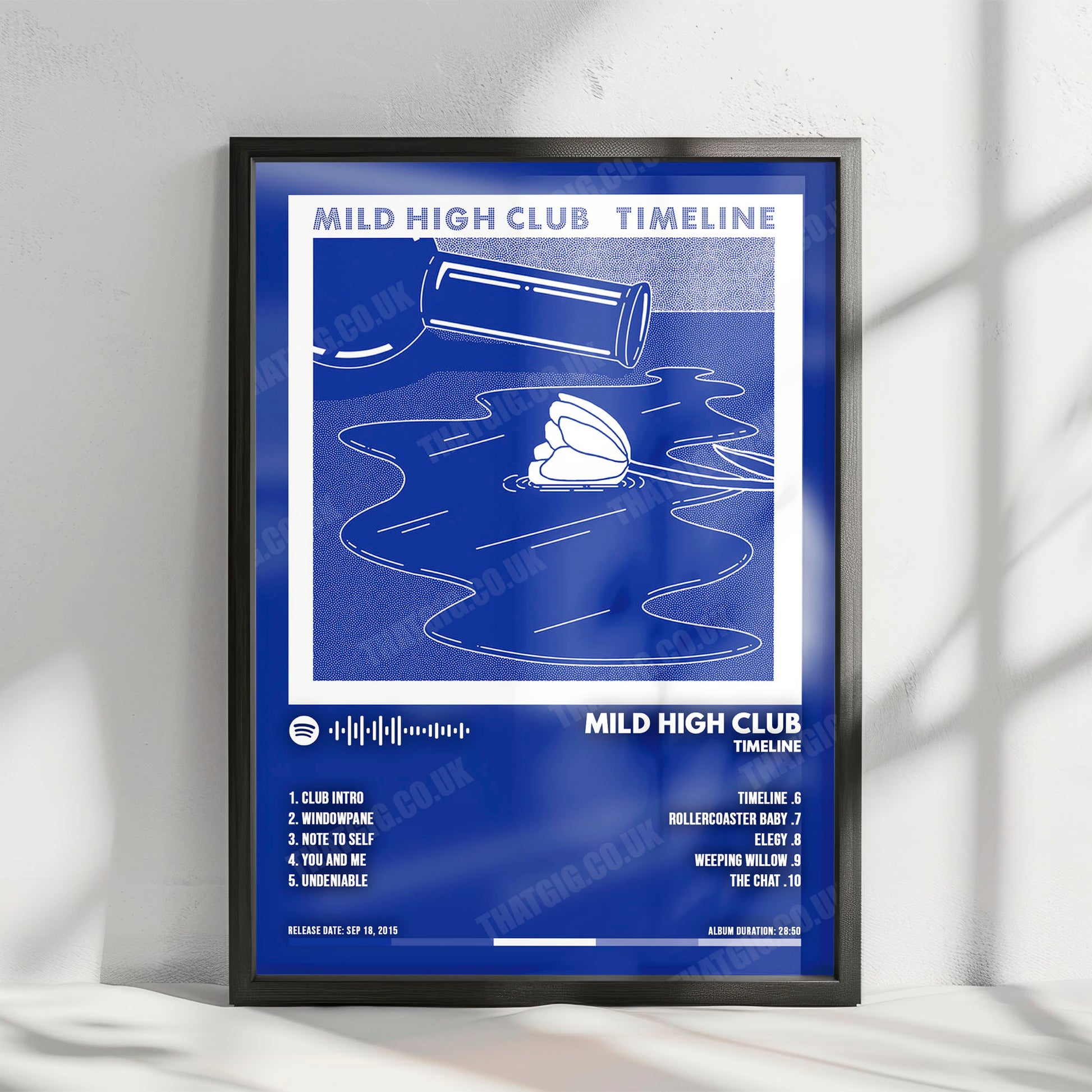 Mild High Club "Timeline" Album Cover Poster - with Complete Tracklist