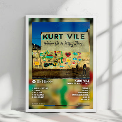 Kurt Vile "Wakin On A Pretty Daze" Album Cover Poster - with Complete Tracklist