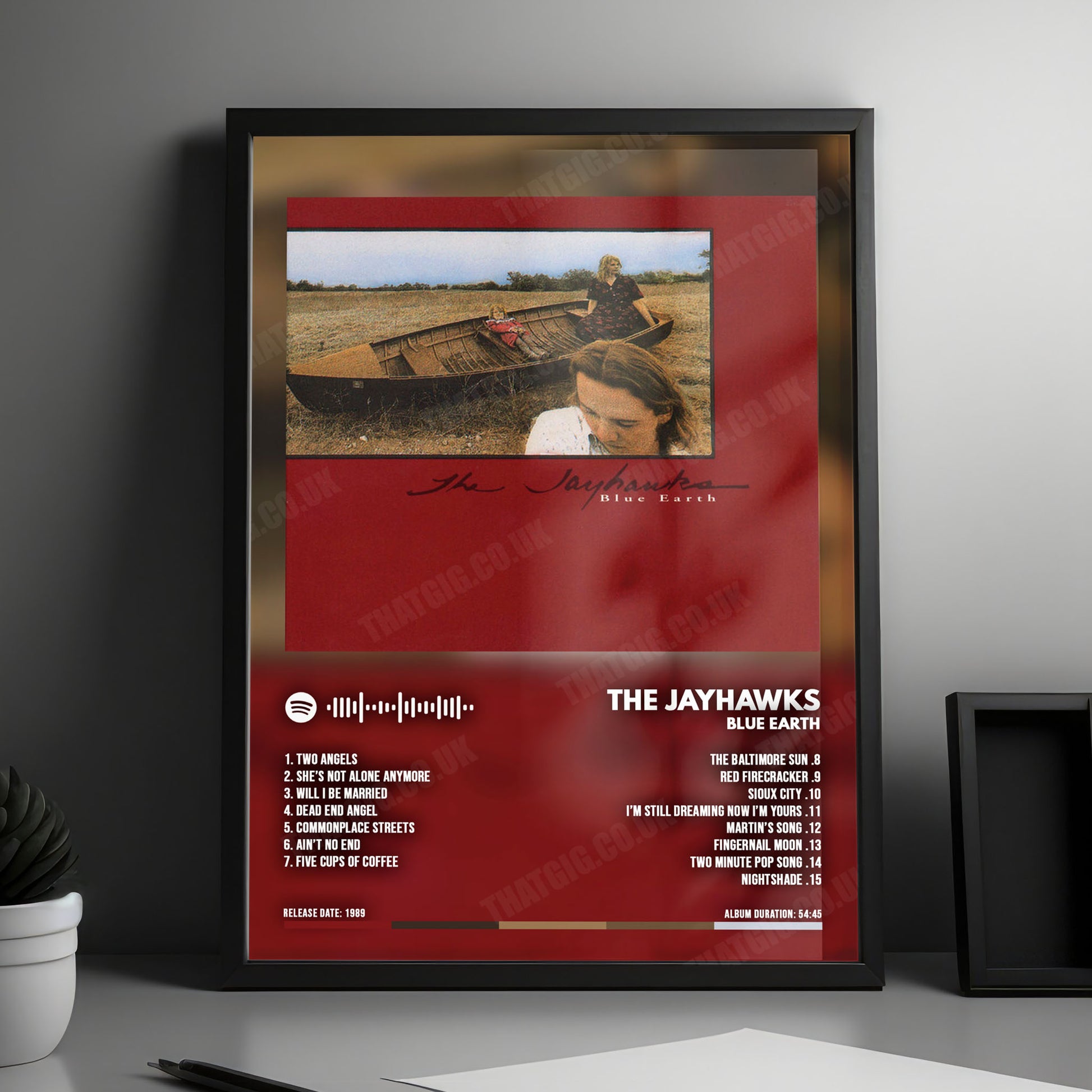 The Jayhawks "Blue Earth" Album Cover Poster - with Complete Tracklist