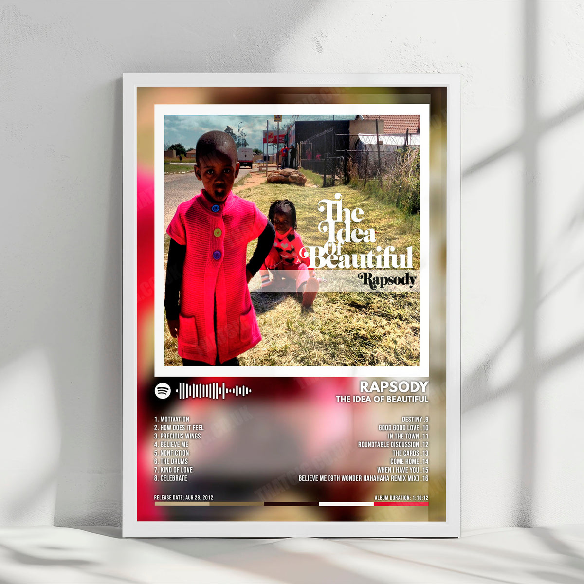 Rapsody "The Idea Of Beautiful" Album Cover Poster - with Complete Tracklist