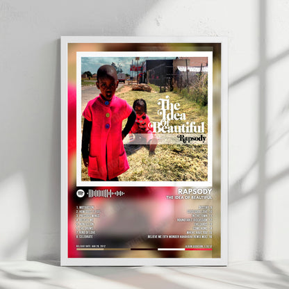 Rapsody "The Idea Of Beautiful" Album Cover Poster - with Complete Tracklist