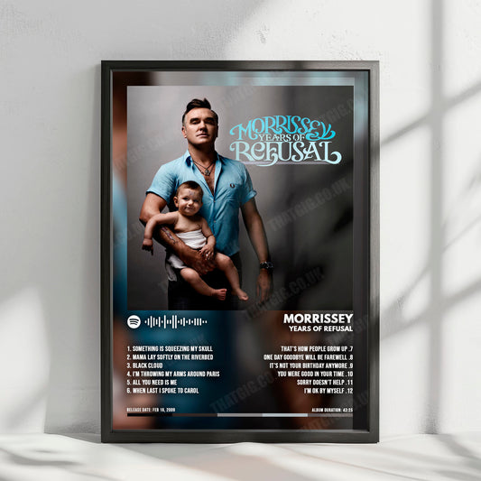 Morrissey "Years of Refusal" Album Cover Poster - with Complete Tracklist