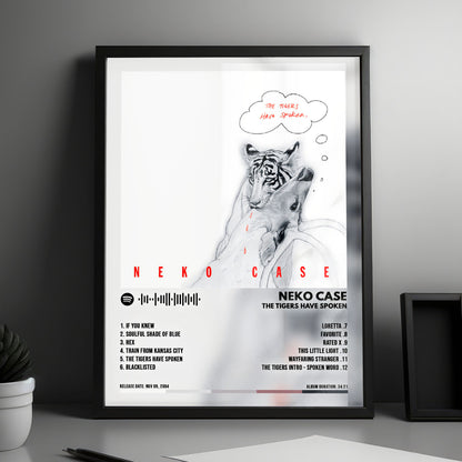 Neko Case "The Tigers Have Spoken" Album Cover Poster - with Complete Tracklist