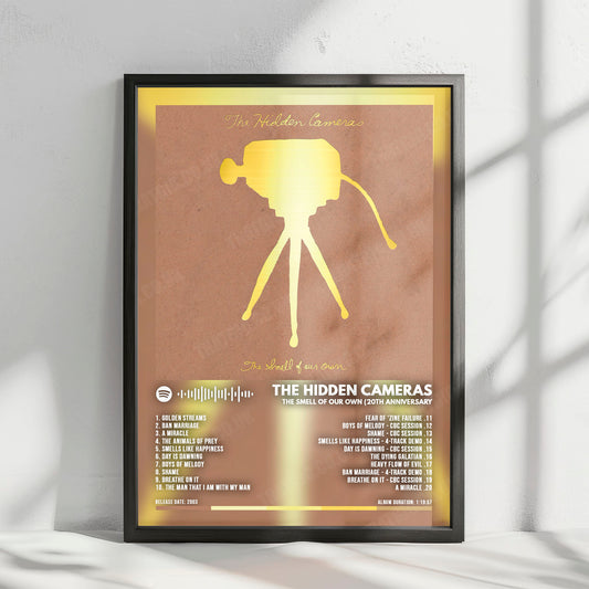 The Hidden Cameras "The Smell of Our Own" Album Cover Poster - with Complete Tracklist