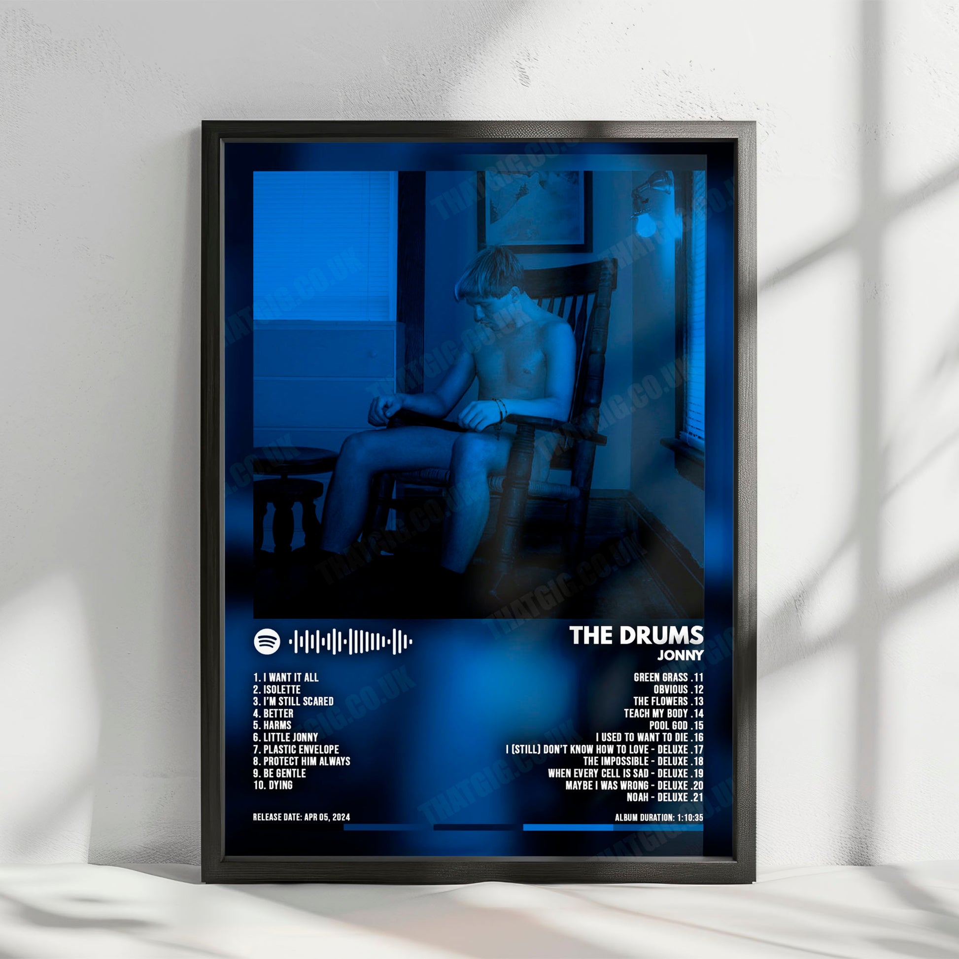 The Drums "Jonny" Album Cover Poster - with Complete Tracklist