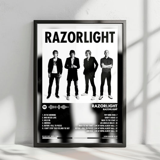 Razorlight "Razorlight" Album Cover Poster - with Complete Tracklist