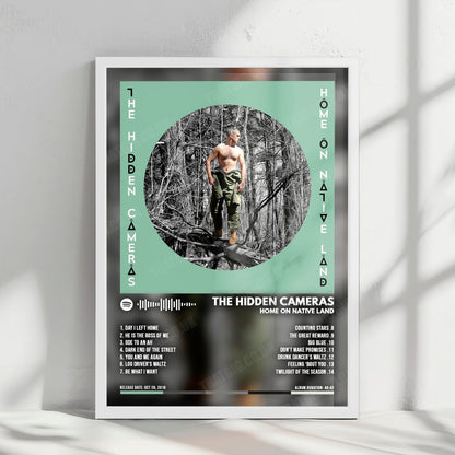 The Hidden Cameras "Home On Native Land" Album Cover Poster - with Complete Tracklist