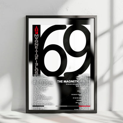 The Magnetic Fields "i" Album Cover Poster - with Complete Tracklist