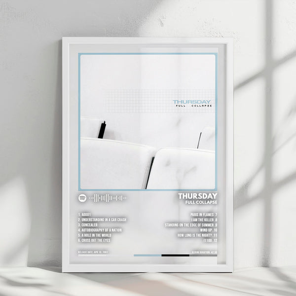 Thursday "Full Collapse" Album Cover Poster - with Complete Tracklist