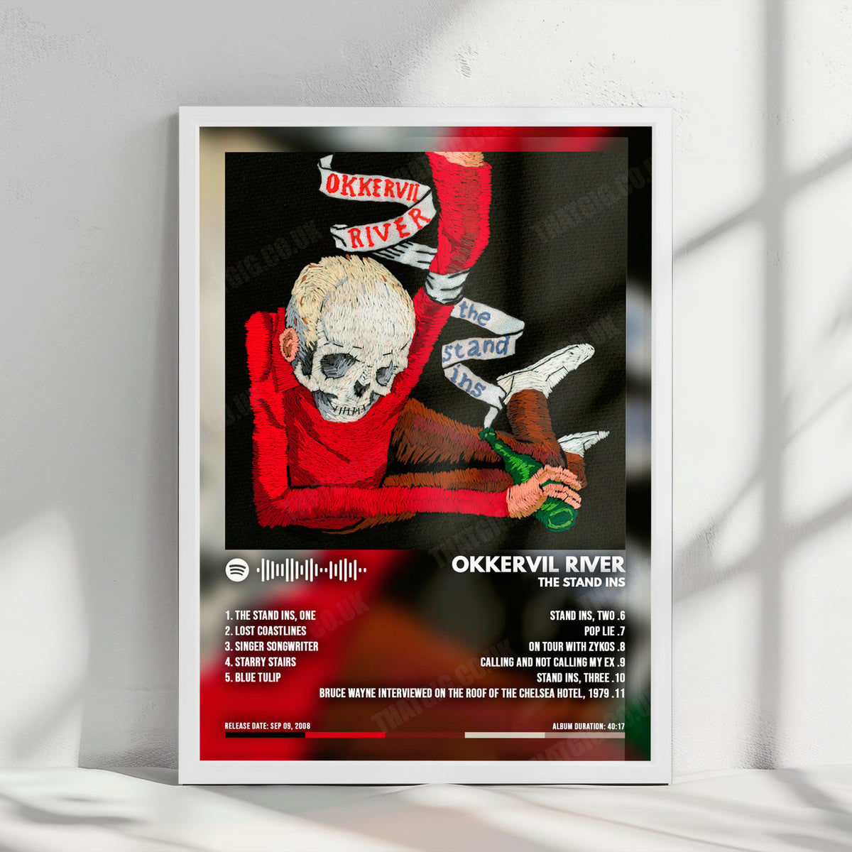 Okkervil River "The Stand Ins" Album Cover Poster - with Complete Tracklist