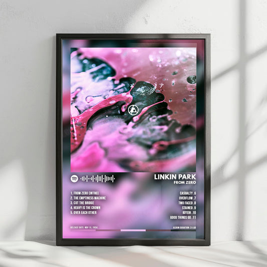 Linkin Park "From Zero" Album Cover Poster - with Complete Tracklist