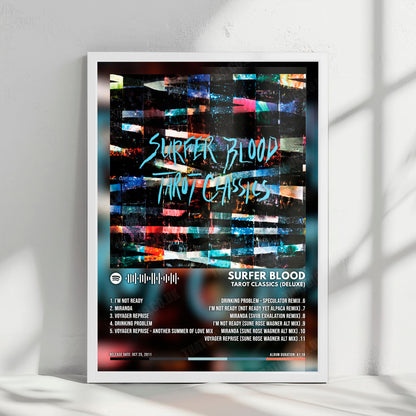 Surfer Blood "Tarot Classics (Deluxe)" Album Cover Poster - with Complete Tracklist