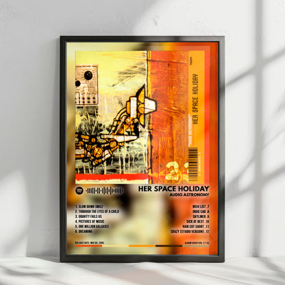Her Space Holiday "Audio Astronomy" Album Cover Poster - with Complete Tracklist