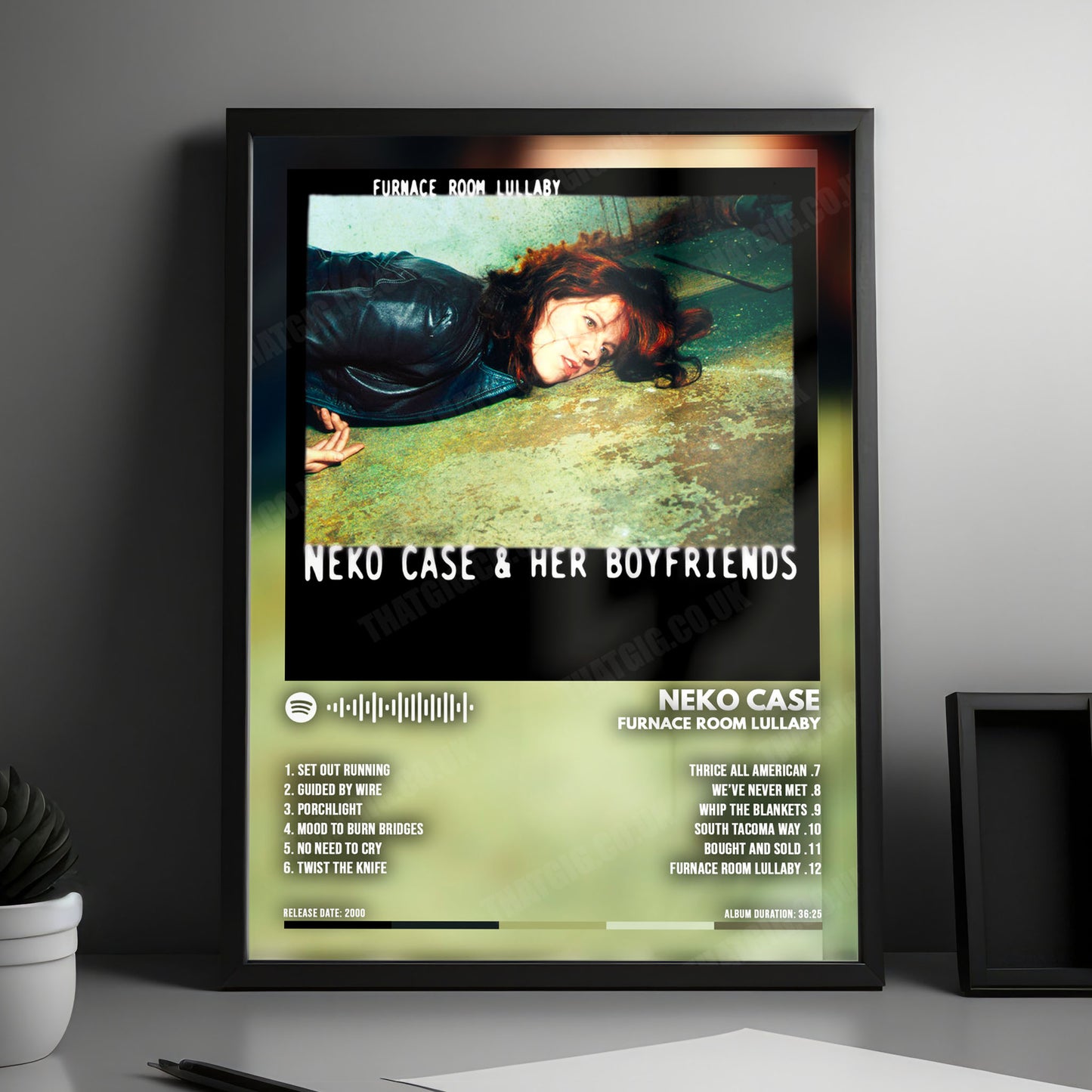 Neko Case "Furnace Room Lullaby" Album Cover Poster - with Complete Tracklist