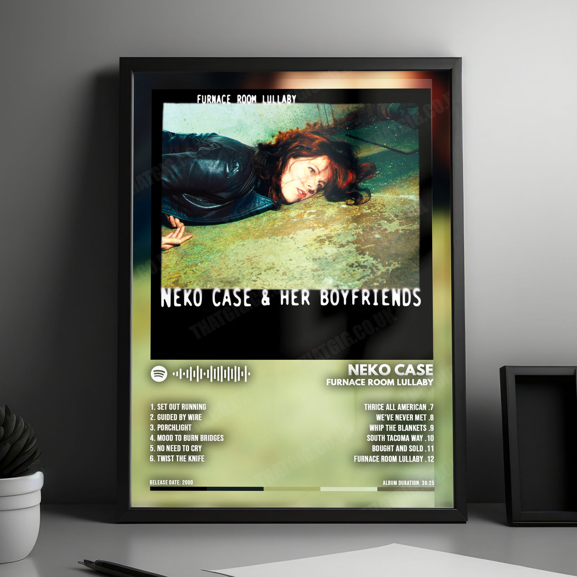 Neko Case "Furnace Room Lullaby" Album Cover Poster - with Complete Tracklist