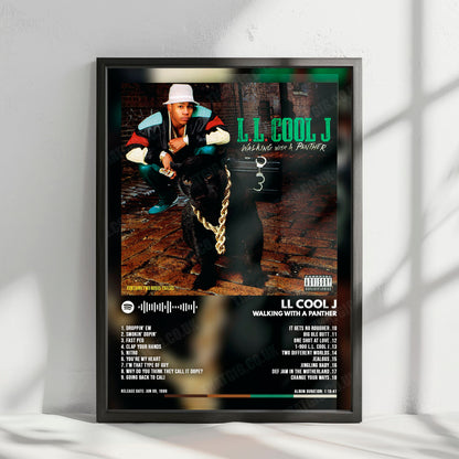 LL Cool J "Walking With A Panther" Album Cover Poster - with Complete Tracklist