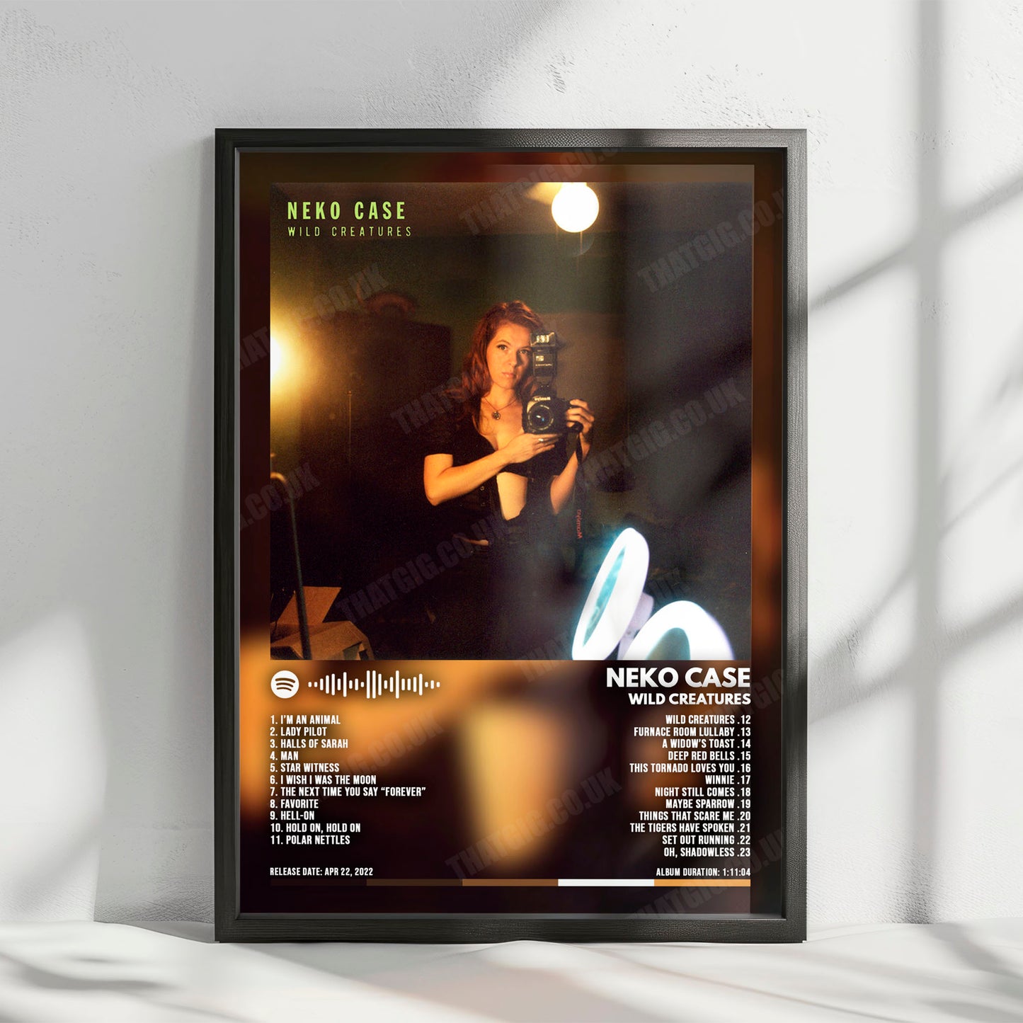 Neko Case "Wild Creatures" Album Cover Poster - with Complete Tracklist