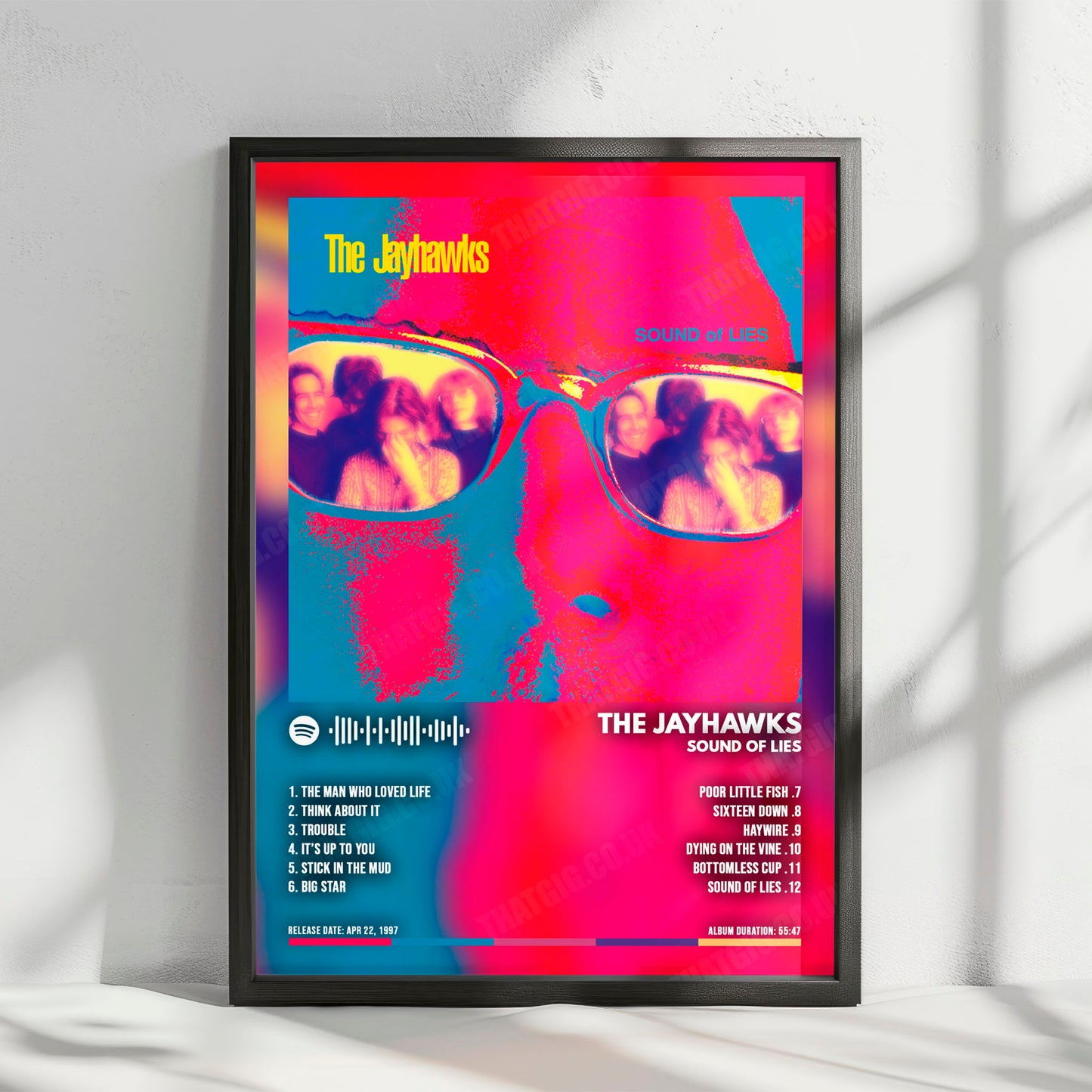 The Jayhawks "Sound Of Lies" Album Cover Poster - with Complete Tracklist