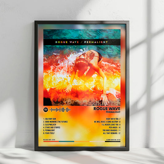 Rogue Wave "Permalight" Album Cover Poster - with Complete Tracklist