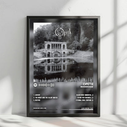Opeth "Morningrise" Album Cover Poster - with Complete Tracklist