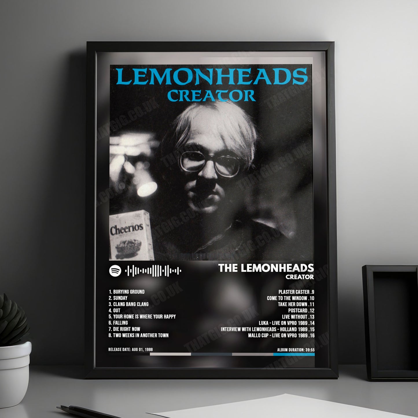 The Lemonheads "Creator" Album Cover Poster - with Complete Tracklist
