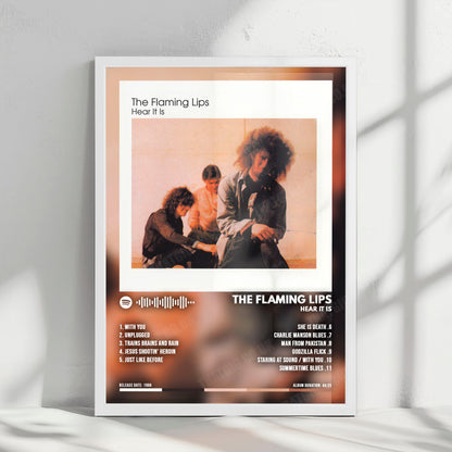 The Flaming Lips "Hear It Is" Album Cover Poster - with Complete Tracklist