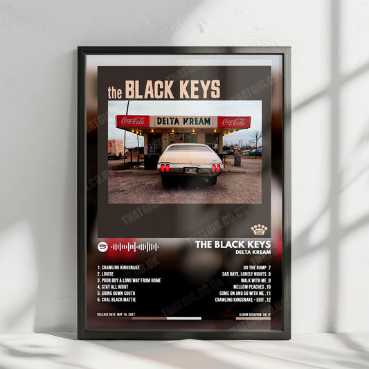 The Black Keys "Delta Kream" Album Cover Poster - with Complete Tracklist