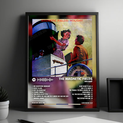 The Magnetic Fields "Holiday" Album Cover Poster - with Complete Tracklist