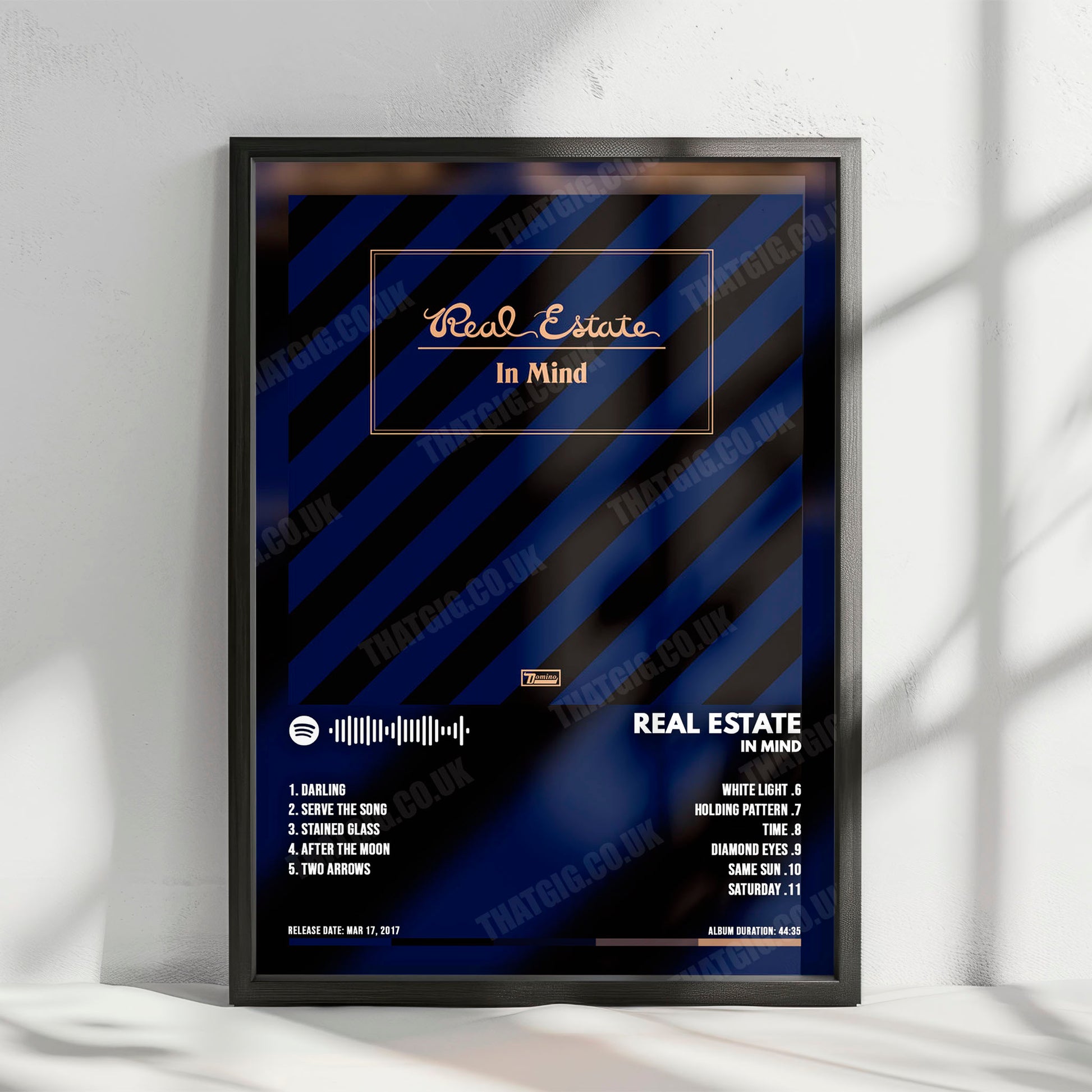 Real Estate "In Mind" Album Cover Poster - with Complete Tracklist