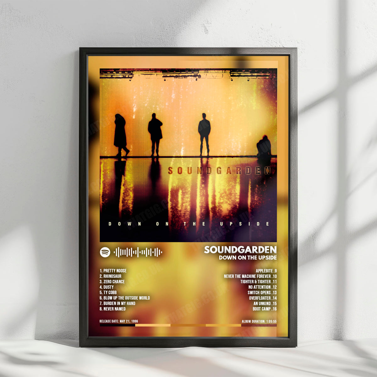 Soundgarden "Down On The Upside" Album Cover Poster - with Complete Tracklist