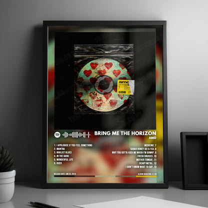Bring Me the Horizon "Amo " Album Cover Poster - with Complete Tracklist