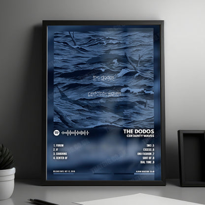 The Dodos "Certainty Waves" Album Cover Poster - with Complete Tracklist