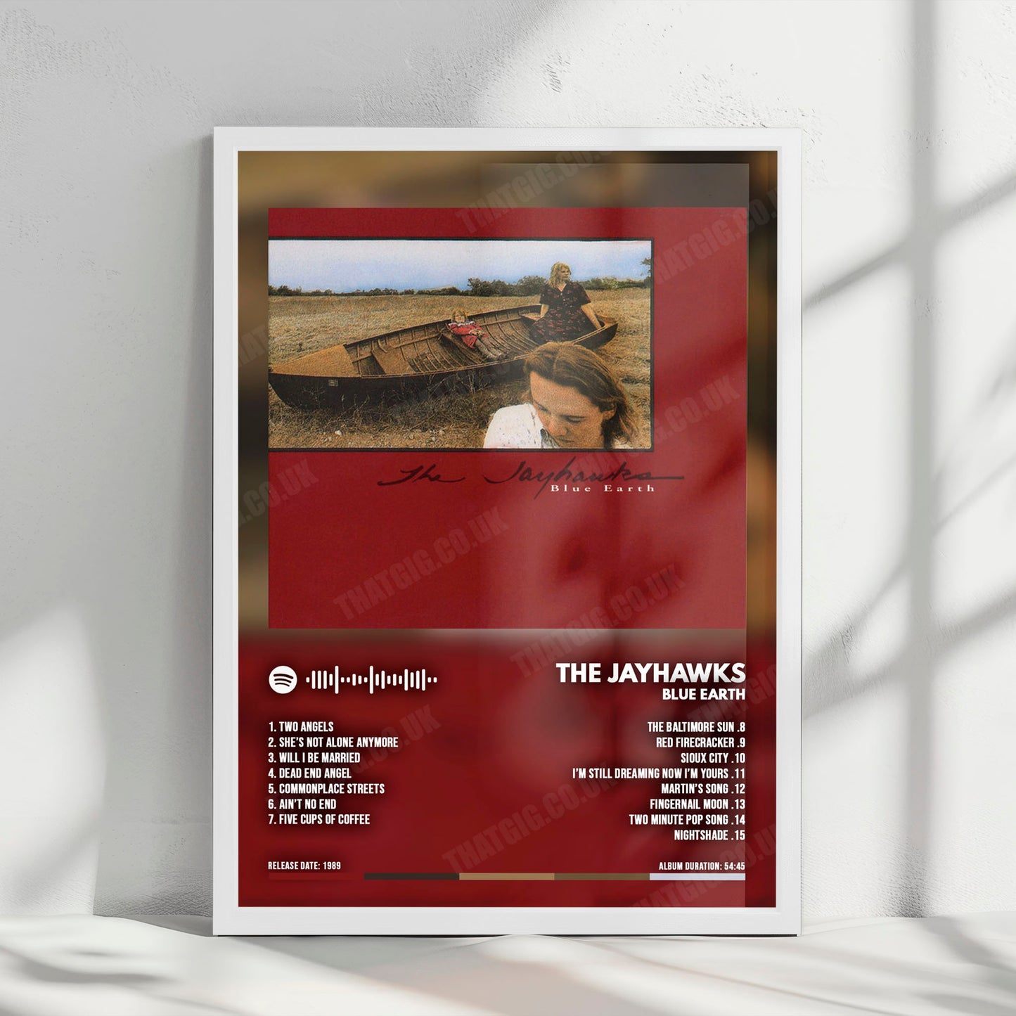 The Jayhawks "Blue Earth" Album Cover Poster - with Complete Tracklist