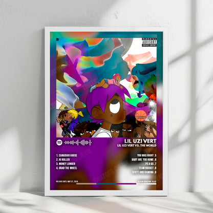 Lil Uzi Vert "Lil Uzi Vert vs. The World" Album Cover Poster - with Complete Tracklist