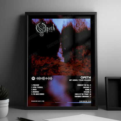 Opeth "My Arms, Your Hearse" Album Cover Poster - with Complete Tracklist