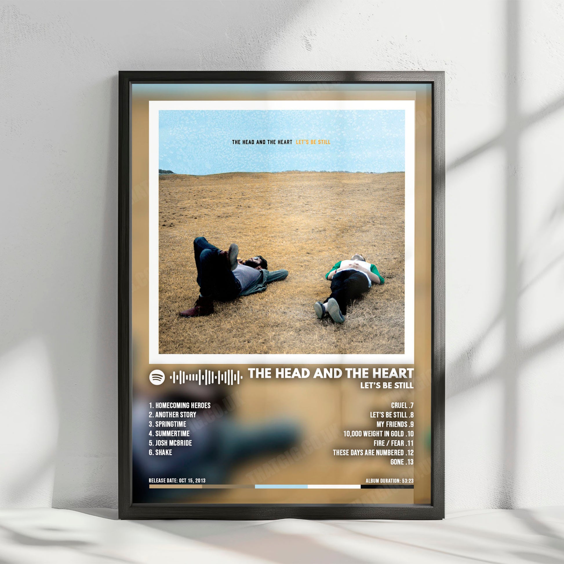 The Head and the Heart "Let's Be Still" Album Cover Poster - with Complete Tracklist