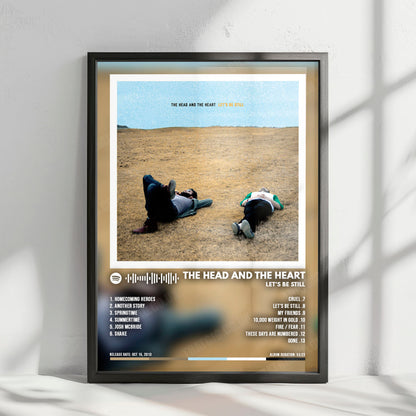 The Head and the Heart "Let's Be Still" Album Cover Poster - with Complete Tracklist