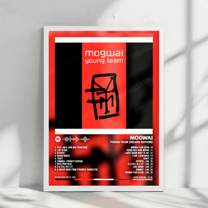 Mogwai "Young Team" Album Cover Poster - with Complete Tracklist