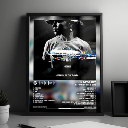 Rapsody "Return of the B-Girl" Album Cover Poster - with Complete Tracklist