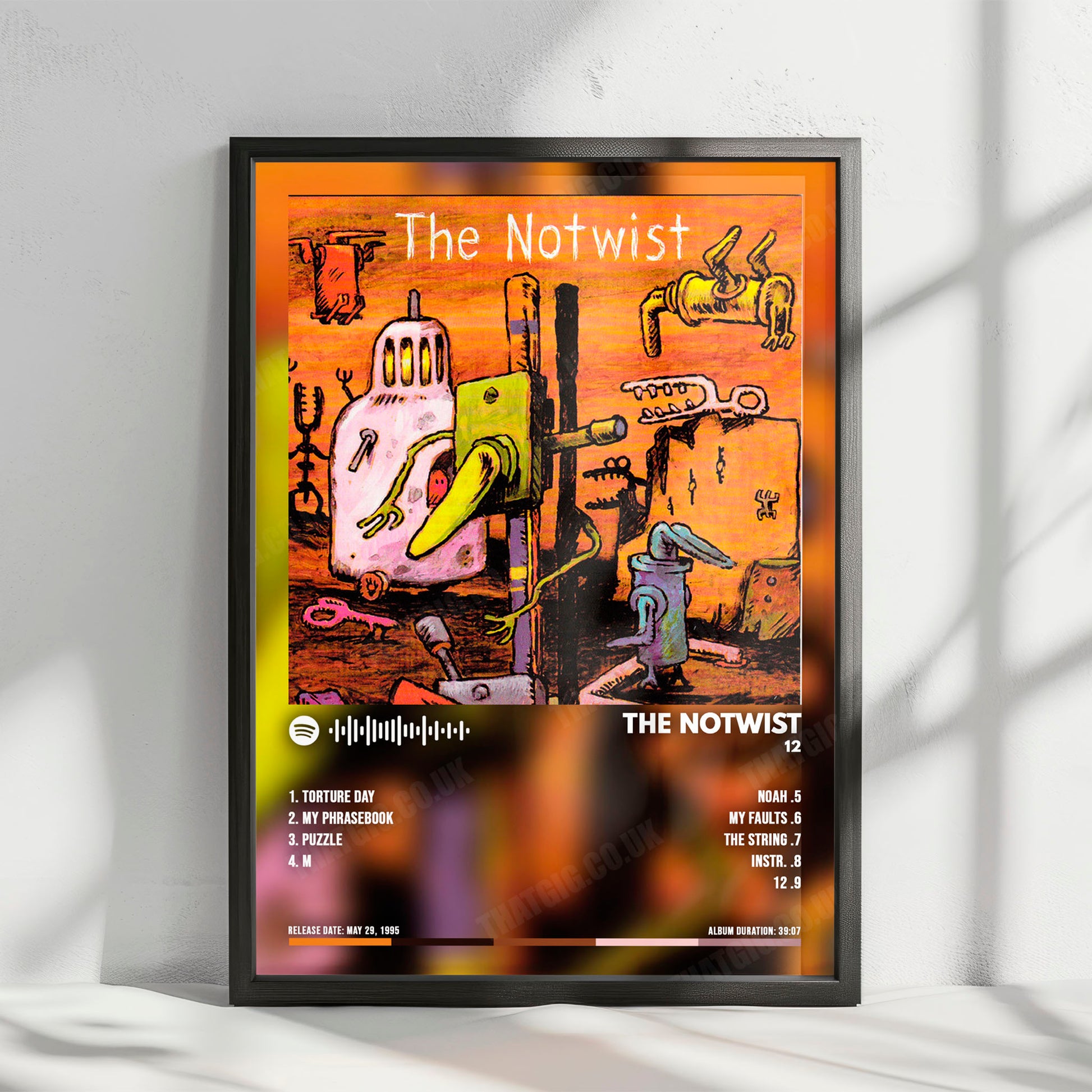 The Notwist "12" Album Cover Poster - with Complete Tracklist