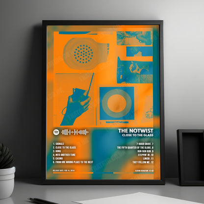 The Notwist "Close To The Glass" Album Cover Poster - with Complete Tracklist