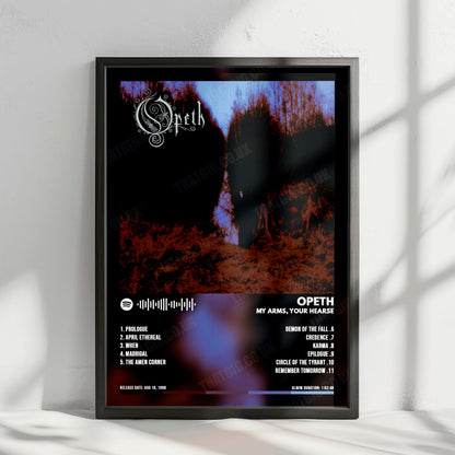Opeth "My Arms, Your Hearse" Album Cover Poster - with Complete Tracklist