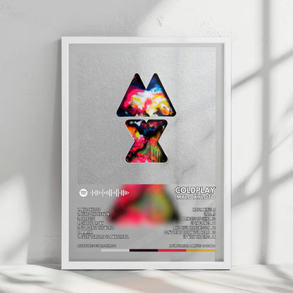 Coldplay "Mylo Xyloto" Album Cover Poster - with Complete Tracklist