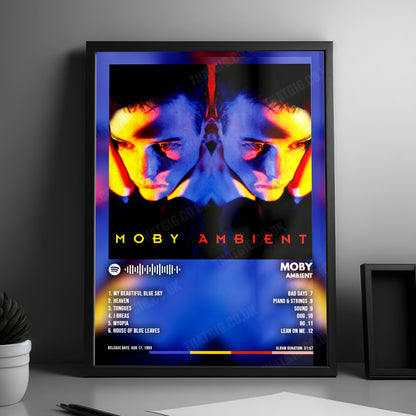 Moby "Ambient" Album Cover Poster - with Complete Tracklist